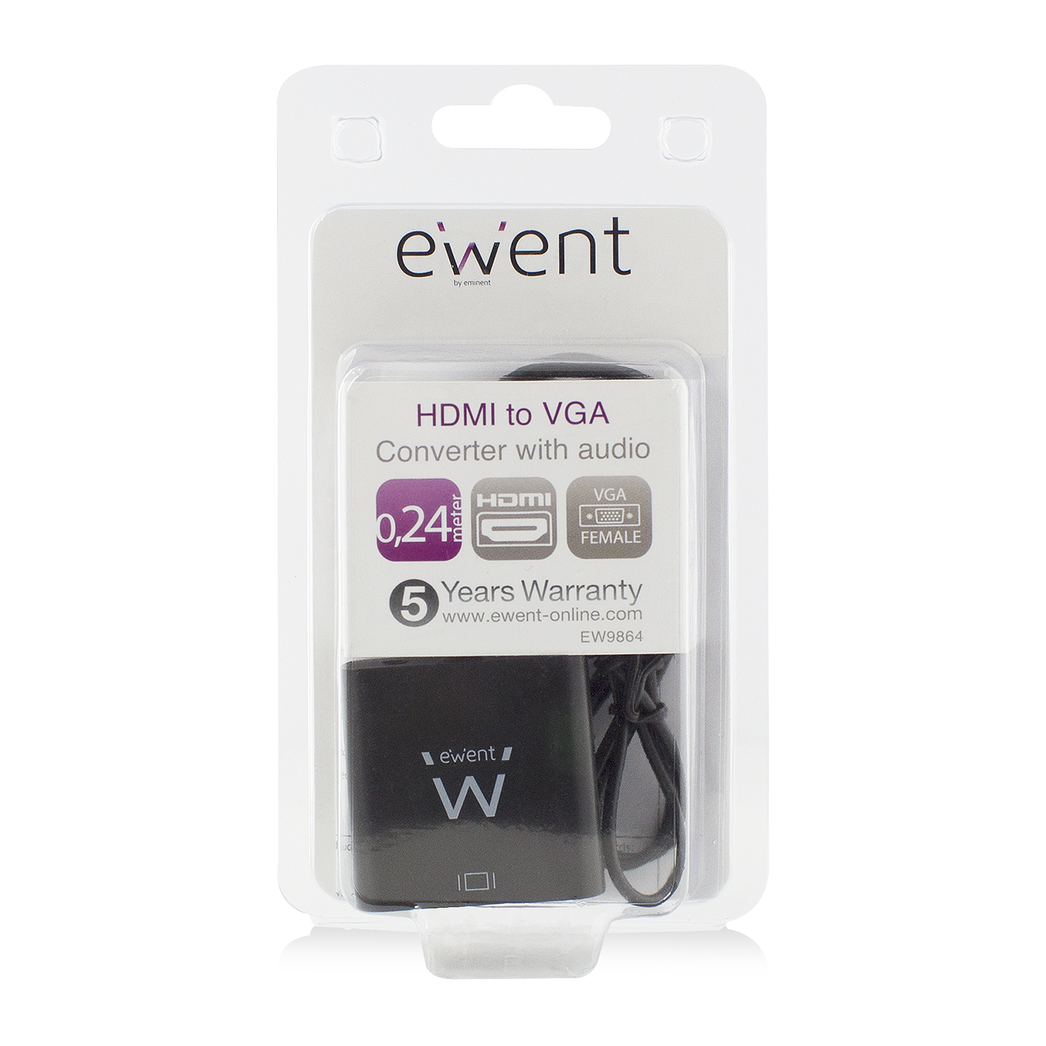 Adaptateur VGA vers HDMI avec Audio Ewent EW9866