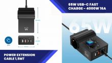 Embedded thumbnail for 65W GaN USB Chargiong Station with 2 outlets extender