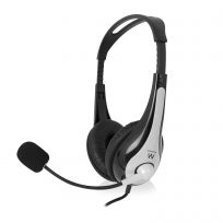 Stereo headset with microphone and volume control